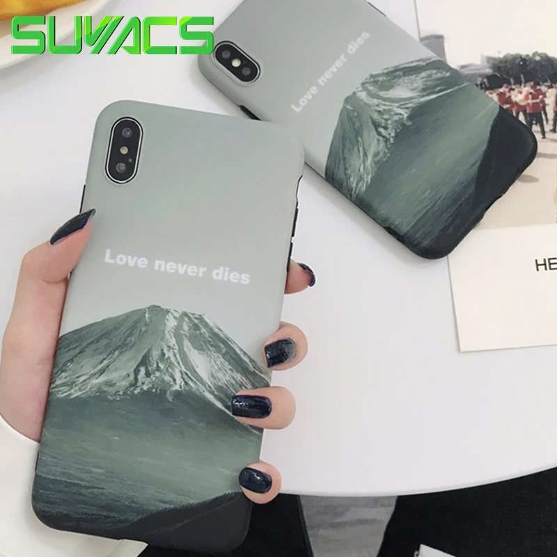 SUYACS Phone Case For iphone 6 6S 7 8 Plus X XS MAX XR English Letter Mountain Peak Soft IMD Graphic Phone Coque Fundas Cases
SUYACS Phone Case For iphone 6 6S 7 8 Plus X XS MAX XR English Letter Mountain Peak Soft IMD Graphic Phone Coque Fundas Cases