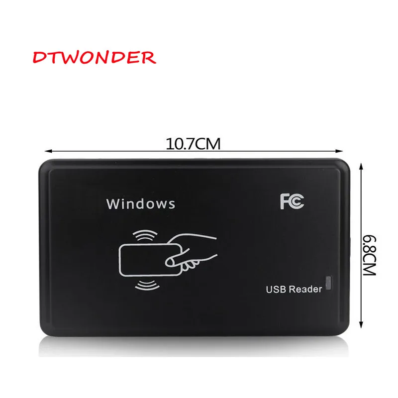 DTWONDER USB rfid card reader proximity sensor 125khz TK4100 smart card reader for access control DT002
DTWONDER USB rfid card reader proximity sensor 125khz TK4100 smart card reader for access control DT002