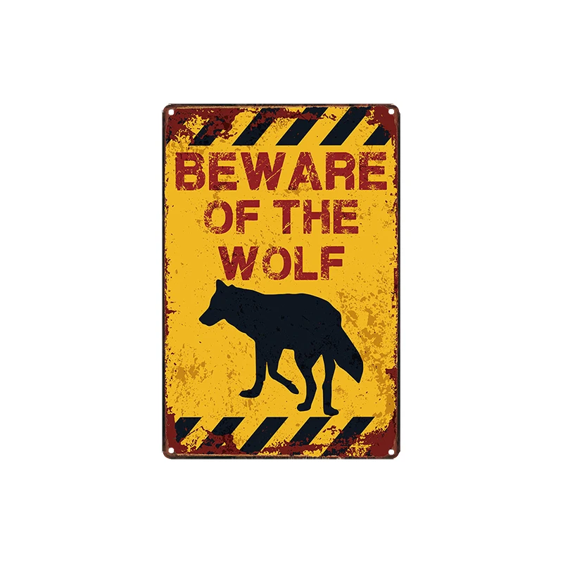classic retro BEWARE OF THE BEWARE OF THE WOLF/MONKEY/TARANTULA/SNAKE Tin Sign outdoor Wall Art decoration Bar Metal Paintings
classic retro BEWARE OF THE BEWARE OF THE WOLF/MONKEY/TARANTULA/SNAKE Tin Sign outdoor Wall Art decoration Bar Metal Paintings