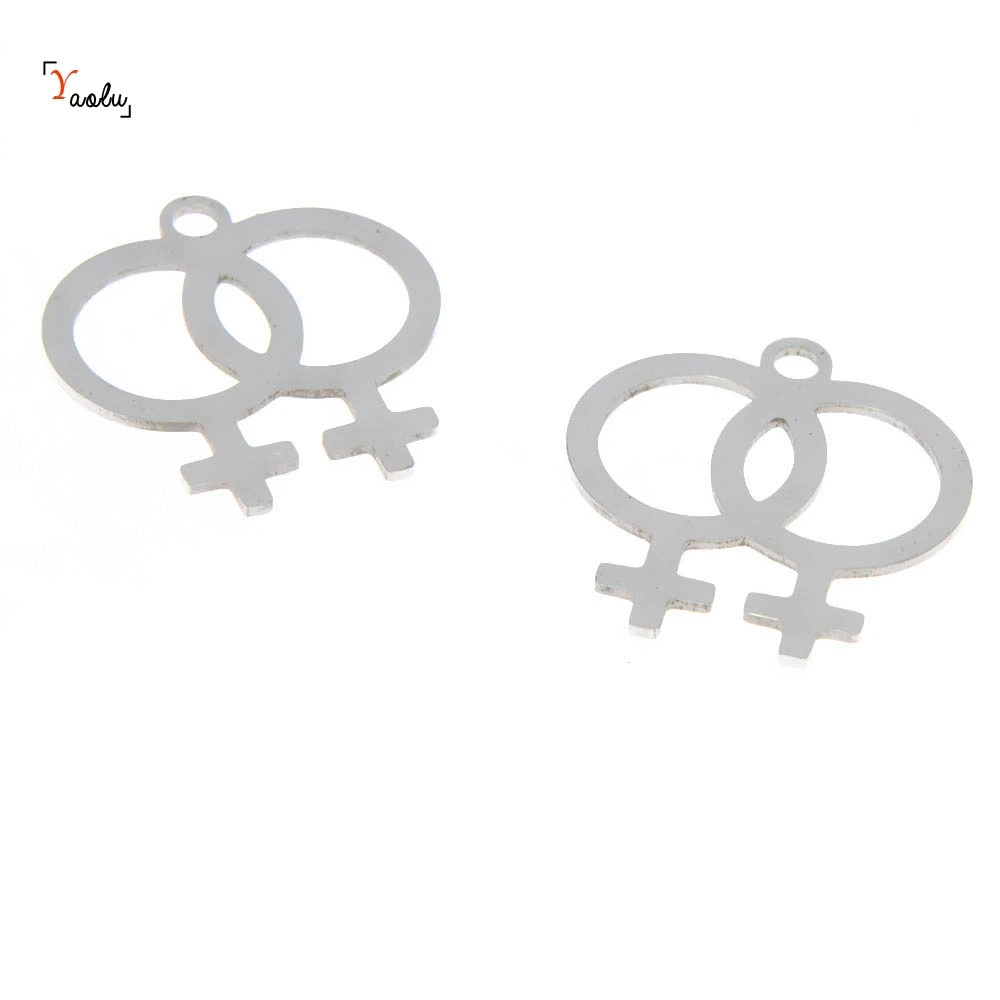 5pcs/lot double venus Symbol charm Female Lesbian symbol Stainless steel Charm pendant 29x27mm
5pcs/lot double venus Symbol charm Female Lesbian symbol Stainless steel Charm pendant 29x27mm