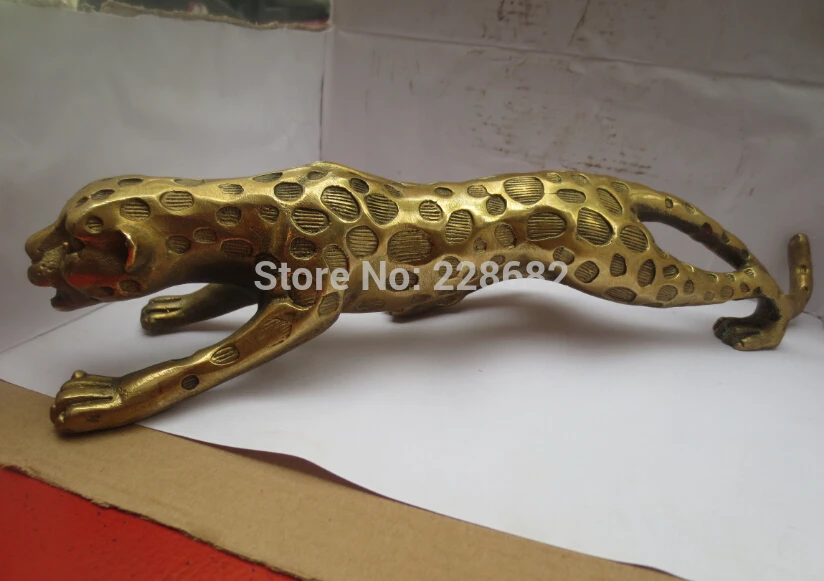 12inch Metal Crafts Chinese brass hand-carved Golden Jaguar animals sculpture fast SHIPPING
12inch Metal Crafts Chinese brass hand-carved Golden Jaguar animals sculpture fast SHIPPING