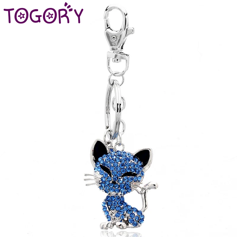 TOGORY Smile Cat Opals Crystal Enamel HandBag Keyrings Keychains For Car Purse Bag Buckle key chains holder for women
TOGORY Smile Cat Opals Crystal Enamel HandBag Keyrings Keychains For Car Purse Bag Buckle key chains holder for women