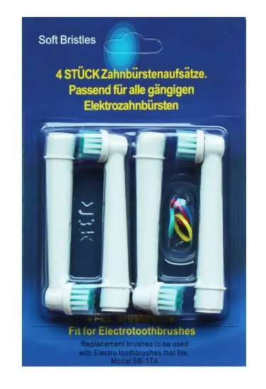 Hot Sale 16pcs (4pcs/pack) New Electric Toothbrush Heads SB-17A Replacement Braun B Oral Precision Clean Toothbrush Heads
Hot Sale 16pcs (4pcs/pack) New Electric Toothbrush Heads SB-17A Replacement Braun B Oral Precision Clean Toothbrush Heads