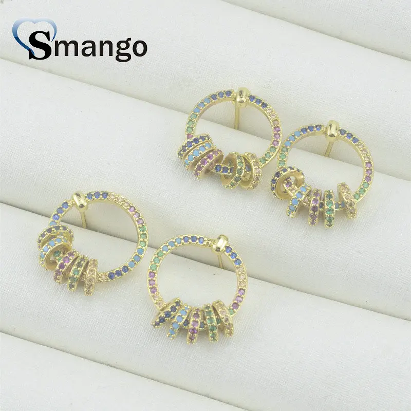 The Rainbow Series,The Circles Shape, Hoop Cubic Zirconia Earrings for Women Fashion Jewelry, 18KGold Plating,5Pairs
The Rainbow Series,The Circles Shape, Hoop Cubic Zirconia Earrings for Women Fashion Jewelry, 18KGold Plating,5Pairs