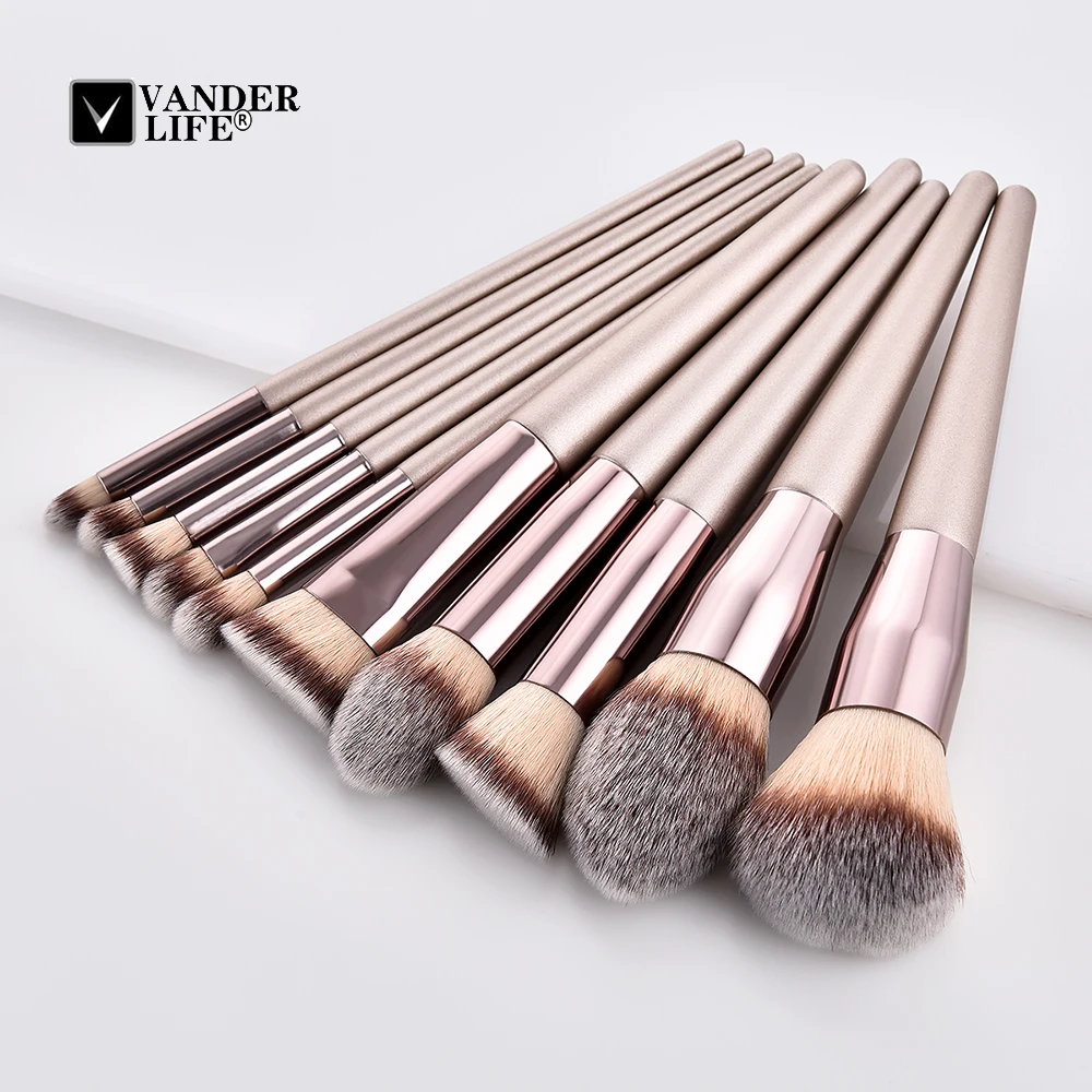 10Pcs/Set Champagne Handle Face Foundation Contour Blush Makeup Brushes Eyeshadow Brush Beauty Cosmetic Tools Kit maquiagem
10Pcs/Set Champagne Handle Face Foundation Contour Blush Makeup Brushes Eyeshadow Brush Beauty Cosmetic Tools Kit maquiagem
