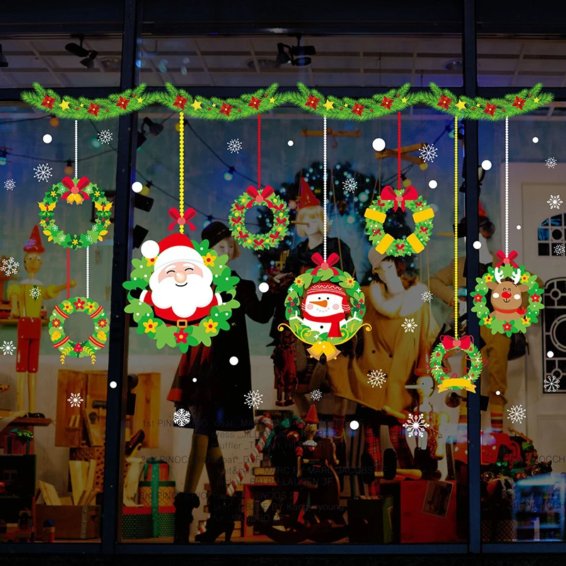 Window Garland Cartoon Santa Claus Glass Christmas Living room 1 piece Wall sticker Paste painting Flower ball
Window Garland Cartoon Santa Claus Glass Christmas Living room 1 piece Wall sticker Paste painting Flower ball