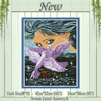 Beauty And Dove scenery decor paintings counted printed on the canvas DMC 11CT 14CT kits Cross Stitch embroidery needlework Sets
Beauty And Dove scenery decor paintings counted printed on the canvas DMC 11CT 14CT kits Cross Stitch embroidery needlework Sets