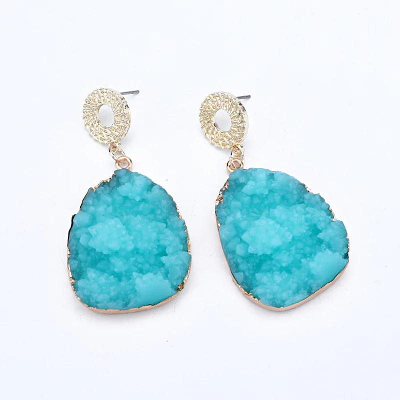 Korean Water Drop Drusy Dangle Earrings Women Personalized Big Stone Druzy Earings Femme Party Jewelry
Korean Water Drop Drusy Dangle Earrings Women Personalized Big Stone Druzy Earings Femme Party Jewelry