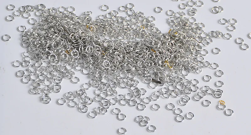 200g/lot 0.9*6mm gold Silver gun black Plated Jump Rings Findings split ring 6mm diameter Necklace handmade DIY material
200g/lot 0.9*6mm gold Silver gun black Plated Jump Rings Findings split ring 6mm diameter Necklace handmade DIY material