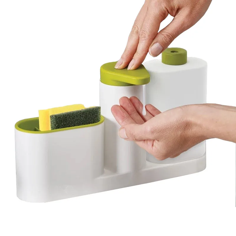 1Pcs Multifunctional Sink Soap Dispenser Washing Sponge Storage Detergent Dispenser Hand Sanitizer Bottle Kitchen Accessories
1Pcs Multifunctional Sink Soap Dispenser Washing Sponge Storage Detergent Dispenser Hand Sanitizer Bottle Kitchen Accessories