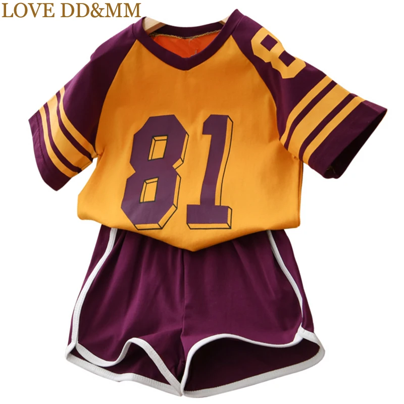 LOVE DD&MM Girls Sets 2019 Summer New Children's Casual Digital Striped T-Shirt + Shorts Sports Two-piece Set
LOVE DD&MM Girls Sets 2019 Summer New Children's Casual Digital Striped T-Shirt + Shorts Sports Two-piece Set
