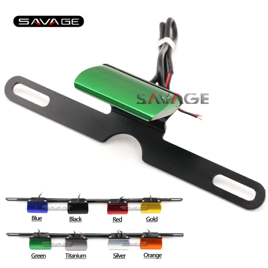 Universal Motorcycle Accessories CNC Aluminum License Plate LED Light For KAWASAKI NINJA ZX6R ZX7R ZX9R ZX10R ZX12R ZX14R
Universal Motorcycle Accessories CNC Aluminum License Plate LED Light For KAWASAKI NINJA ZX6R ZX7R ZX9R ZX10R ZX12R ZX14R