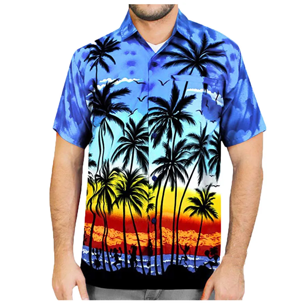 Hawaii Shirt Blouse Men Short Sleeve Quick Dry Casual Button Shirt Print Beach Top Sreetwear camisa hombre camisa masculina
Hawaii Shirt Blouse Men Short Sleeve Quick Dry Casual Button Shirt Print Beach Top Sreetwear camisa hombre camisa masculina