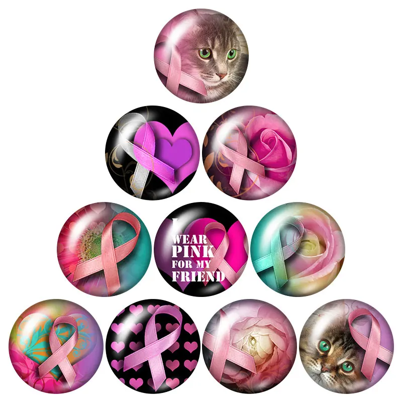 New Pink Ribbon Love cure 10pcs mixed 12mm/16mm/18mm/25mm Round photo glass cabochon demo flat back Making findings ZB0964
New Pink Ribbon Love cure 10pcs mixed 12mm/16mm/18mm/25mm Round photo glass cabochon demo flat back Making findings ZB0964