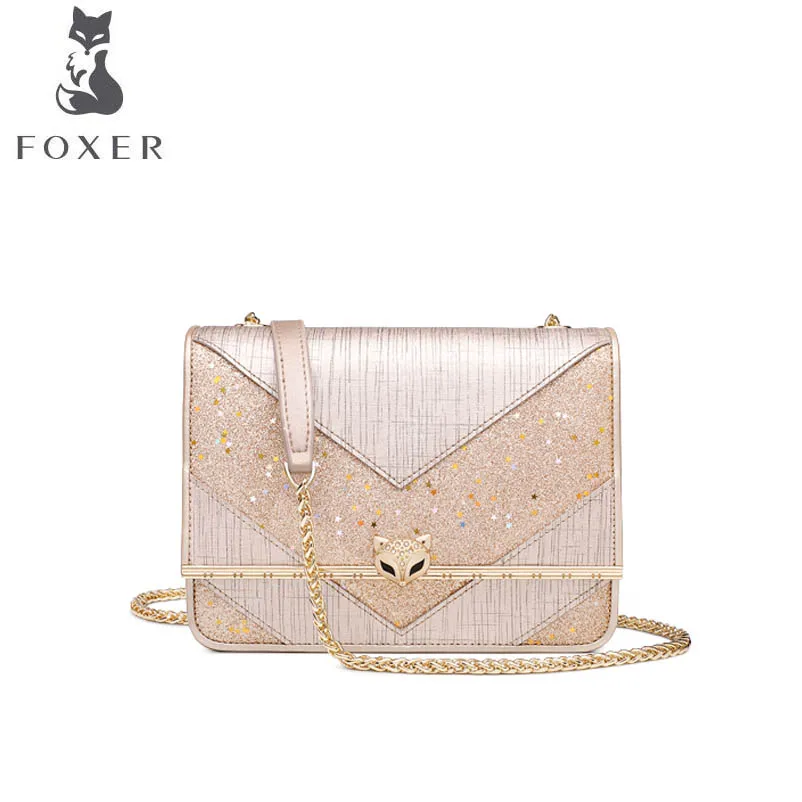 FOXER 2019 new Korean fashion shoulder bag Casual Messenger Bag Chain Bag Designer bags
FOXER 2019 new Korean fashion shoulder bag Casual Messenger Bag Chain Bag Designer bags