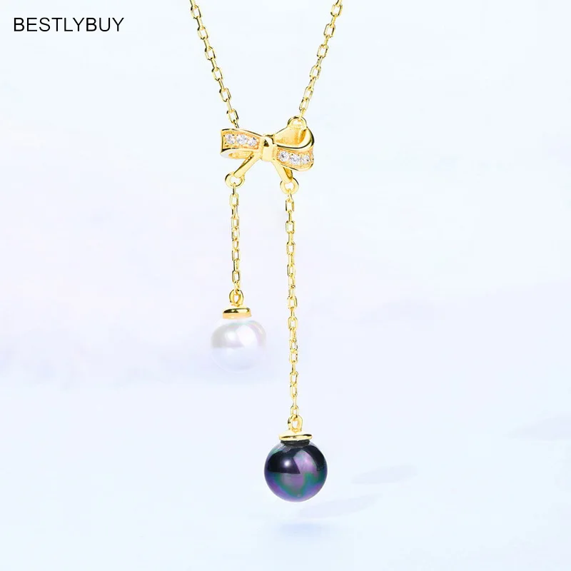 BESTLYBUY летнее новое ожерелье из стерлингового серебра 925 пробы с лепестками любви