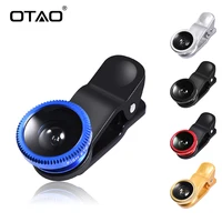Universal 3 in 1 Wide Angle Macro Fisheye Mobile Phone Lenses Kit with Clip Fish Eye Lens for iPhone For Samsung ect image