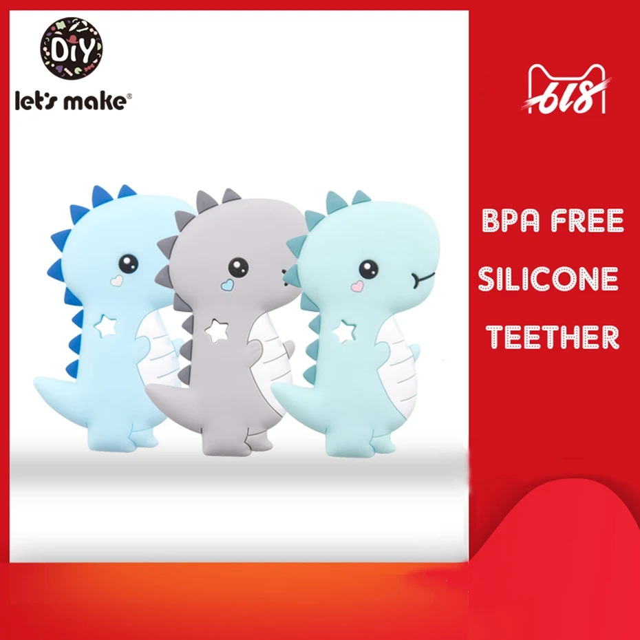 Let'S Make 10Pc Dinosaur Baby Silicone Teether Bpa Free Dinosaur Rattle Toy For Infant Newborn Shower Gift Baby Teethers
Let'S Make 10Pc Dinosaur Baby Silicone Teether Bpa Free Dinosaur Rattle Toy For Infant Newborn Shower Gift Baby Teethers