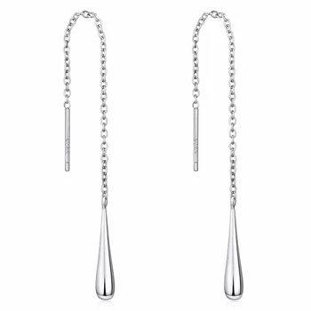 New Arrival 925 Sterling Silver Ear Line Water Drop Long Chain Ear Jewelry Drop/Dangle Line Earrings For Women Fashion Gift
New Arrival 925 Sterling Silver Ear Line Water Drop Long Chain Ear Jewelry Drop/Dangle Line Earrings For Women Fashion Gift