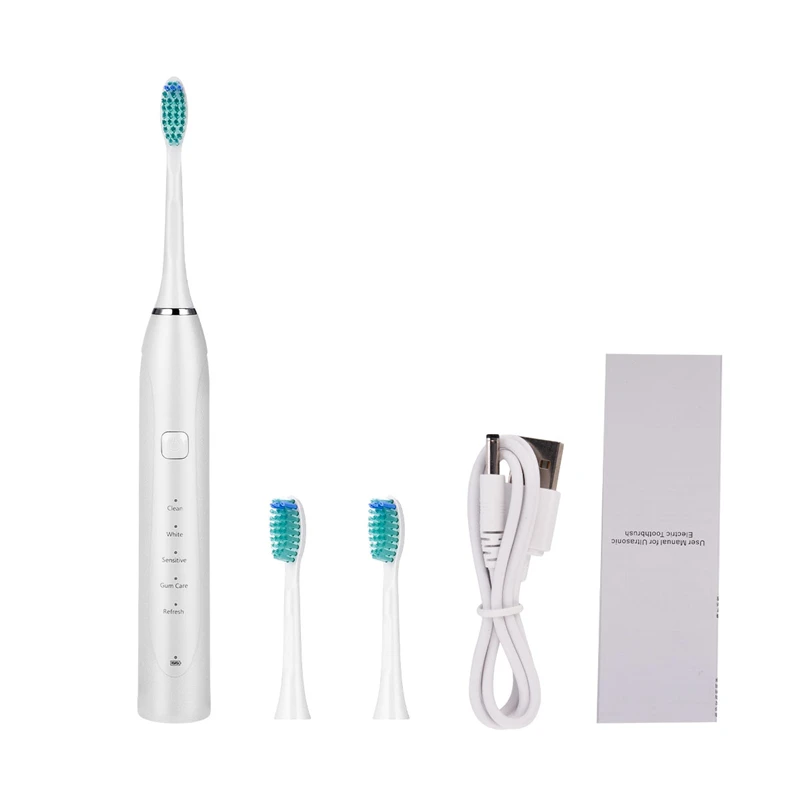 High Frequency Sonic vibration Tooth Brush Waterproof Oral Brushing Whitening Teeth Tooth Brushes with 3 Brush Heads DuPont
High Frequency Sonic vibration Tooth Brush Waterproof Oral Brushing Whitening Teeth Tooth Brushes with 3 Brush Heads DuPont