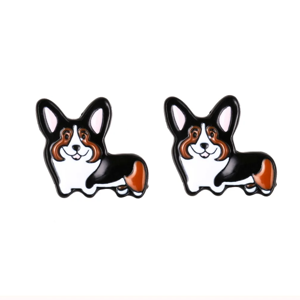 Daisies Pembroke Welsh Corgi Shaped Enamel Stud Earring Cute Animal Dog For Women Girls Wedding Party Fashion Jewelry
Daisies Pembroke Welsh Corgi Shaped Enamel Stud Earring Cute Animal Dog For Women Girls Wedding Party Fashion Jewelry