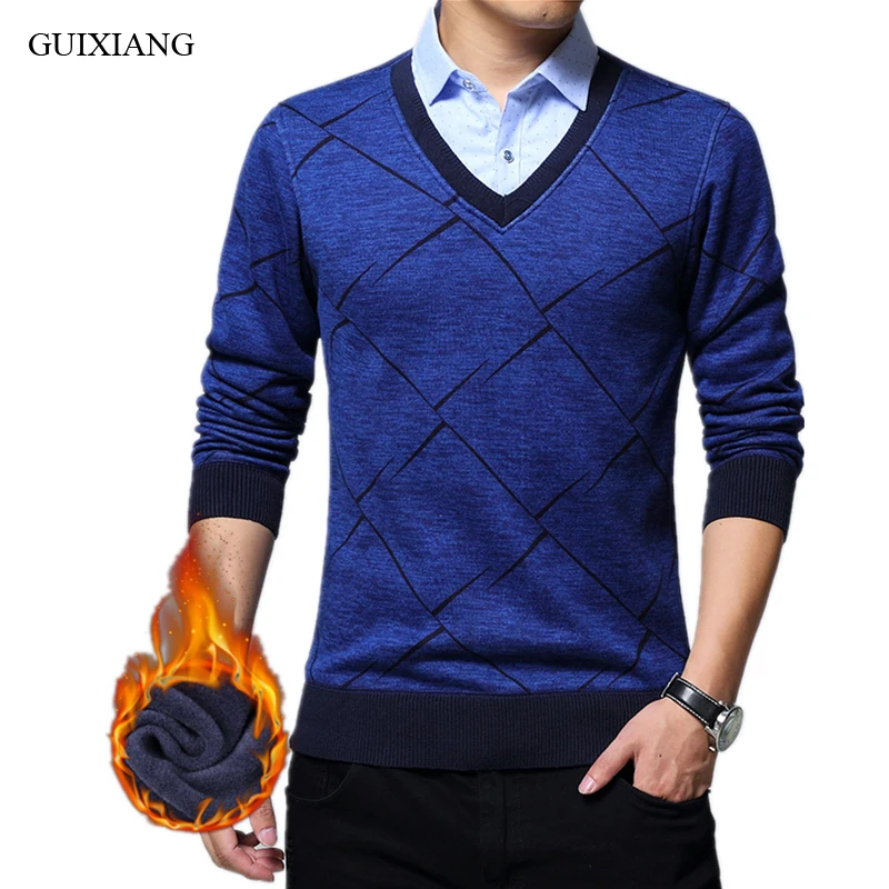 New Arrival Winter Style Men Boutique Sweater Fashion Casual Two False Pieces Shirt Sweater Men's Leisure Cashmere Sweater Coat
New Arrival Winter Style Men Boutique Sweater Fashion Casual Two False Pieces Shirt Sweater Men's Leisure Cashmere Sweater Coat