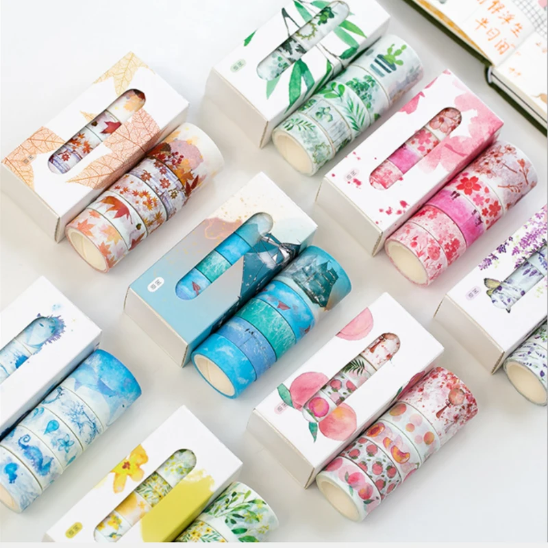 5 rolls/set Animal Flower Washi Tape Green Plants Kawaii Paper Masking Tape Lot DIY Decoration Scrapbooking Japanese Stationery
5 rolls/set Animal Flower Washi Tape Green Plants Kawaii Paper Masking Tape Lot DIY Decoration Scrapbooking Japanese Stationery