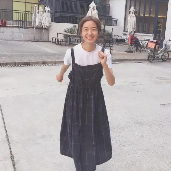 2019 summer women vintage plaid suspenders dress lacing slim waist female preppy style expansion bottom dress vestidos AH394
2019 summer women vintage plaid suspenders dress lacing slim waist female preppy style expansion bottom dress vestidos AH394