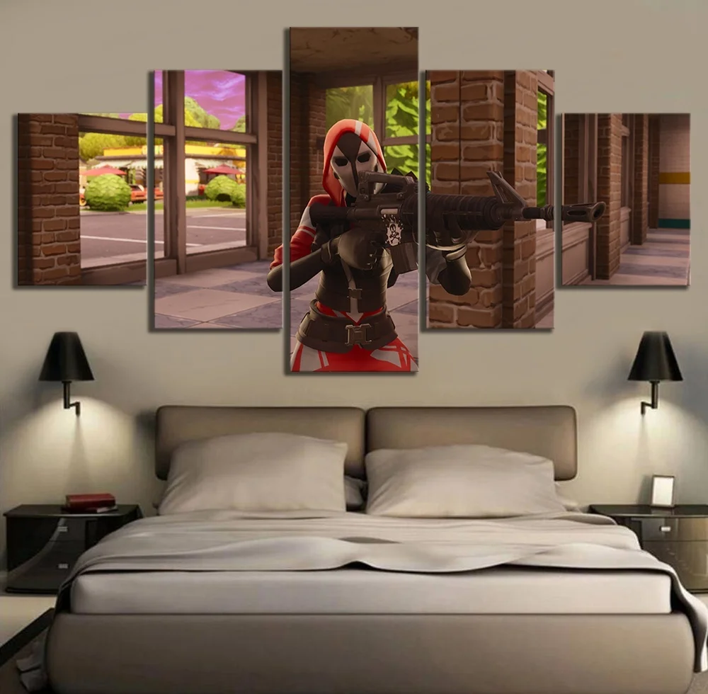 5 Piece Canvas Painting Shooting Game Poster Canvas Paintings Fortnight Battle Royale Wall Art for Home Decor Cartoon Pictures
5 Piece Canvas Painting Shooting Game Poster Canvas Paintings Fortnight Battle Royale Wall Art for Home Decor Cartoon Pictures