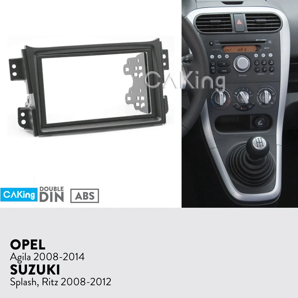 Fascia Radio Panel for OPEL Agila 2008-2014 / SUZUKI Splash, Ritz 2008-2012 Dash Fitting Kit Install Facia Adapter Plate Bezel
Fascia Radio Panel for OPEL Agila 2008-2014 / SUZUKI Splash, Ritz 2008-2012 Dash Fitting Kit Install Facia Adapter Plate Bezel