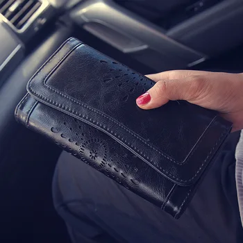 High Quality Hollow Wallet Women Retro Long Designer Lady Hasp Clutch Bag Top Pu Leather Female Card Holder Wallets Coin Purse
High Quality Hollow Wallet Women Retro Long Designer Lady Hasp Clutch Bag Top Pu Leather Female Card Holder Wallets Coin Purse