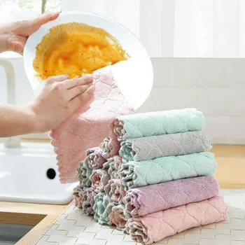 10 PCS Double-sided Magic Oil Resistant Cleaning Cloth Absorbent Dish Cloth Non-stick Oil Hand Towel Kitchen Thickening Towel
10 PCS Double-sided Magic Oil Resistant Cleaning Cloth Absorbent Dish Cloth Non-stick Oil Hand Towel Kitchen Thickening Towel