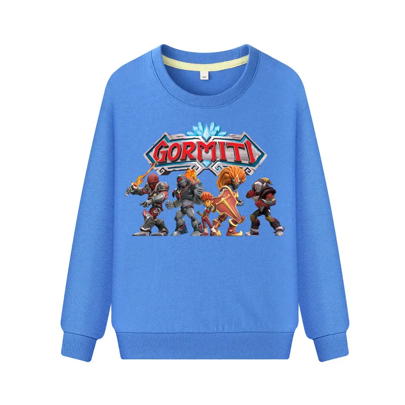 Boys Girls Spring Autumn Long Sleeve Pullover Gormiti Game Hoodies Costume Children Sports Sweatshirts Clothes Kids Hoodie WK110 (2)