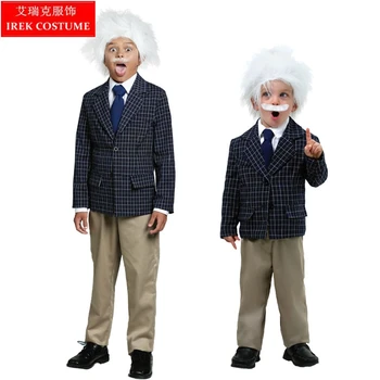 IREK hot Einstein Scientists Halloween Costume Children Party Cosplay Costume Top Quality Kids Performance Clothes
IREK hot Einstein Scientists Halloween Costume Children Party Cosplay Costume Top Quality Kids Performance Clothes