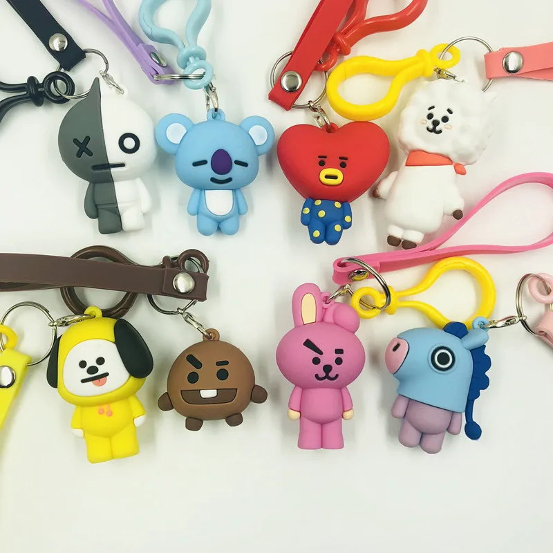 8pcs/Lot cooky tata 3D keychain pvc plush llaveros kawaii bts figure pendant keychain key chainfor lady bag backpack
8pcs/Lot cooky tata 3D keychain pvc plush llaveros kawaii bts figure pendant keychain key chainfor lady bag backpack