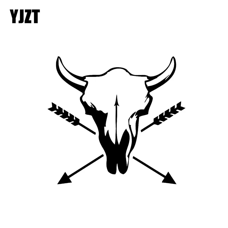 YJZT 15.2CM*14.1CM Car Sticker Ethnic Decor Pattern Bull Skull Arrow Vinyl Decal Black Silver C10-02166
YJZT 15.2CM*14.1CM Car Sticker Ethnic Decor Pattern Bull Skull Arrow Vinyl Decal Black Silver C10-02166