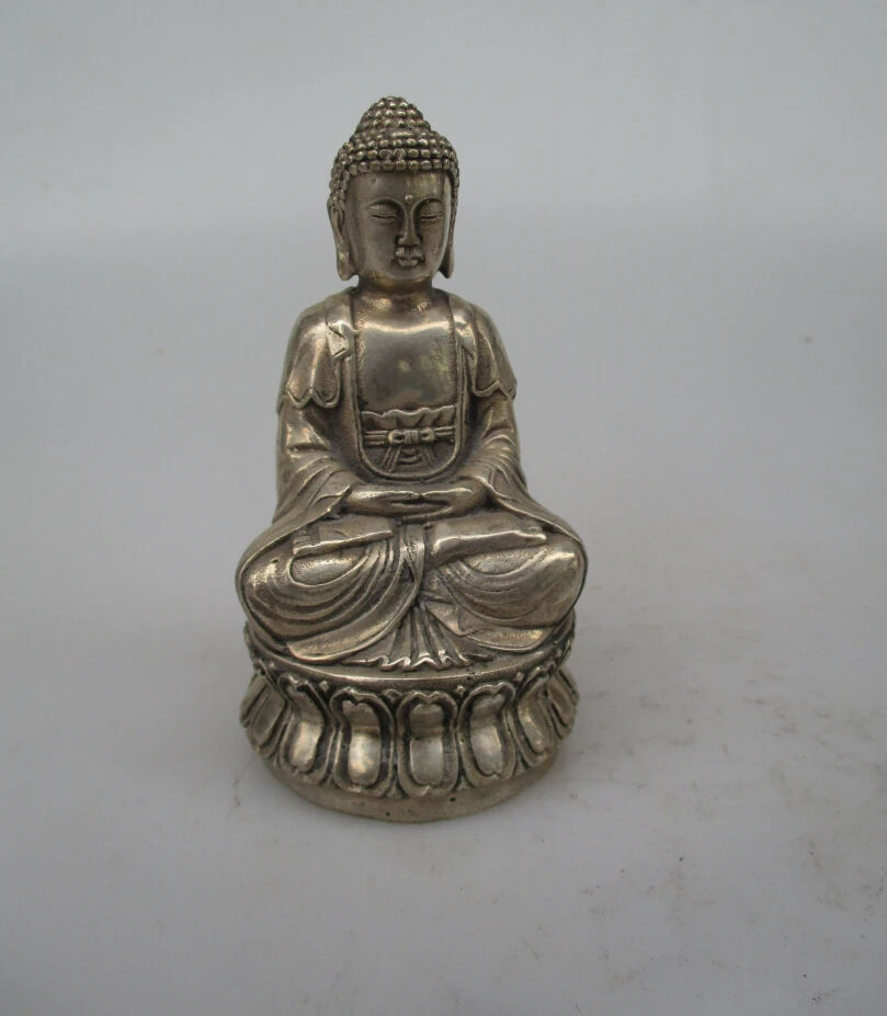 Antique antiques Collectible Decorated Old Handwork Tibet Silver Carved Sakyamuni Buddha Statue/ Sculpture 00032
Antique antiques Collectible Decorated Old Handwork Tibet Silver Carved Sakyamuni Buddha Statue/ Sculpture 00032