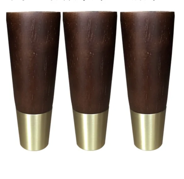 4PCS/LOT H:12.5CM Walnut color log colored brass cabinet sofa feet legs Solid wood furniture foot accessories
4PCS/LOT H:12.5CM Walnut color log colored brass cabinet sofa feet legs Solid wood furniture foot accessories