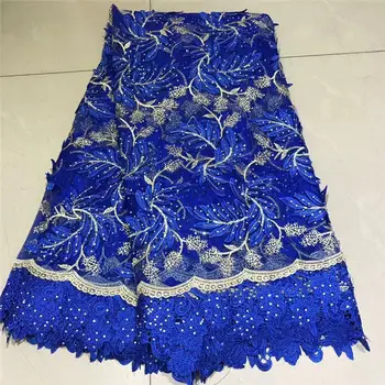 5yards/lot 2019 High Quality African Lace Fabric Blue French Nigerian Lace Fabric for Fashion Woman Party Dress Free shipping
5yards/lot 2019 High Quality African Lace Fabric Blue French Nigerian Lace Fabric for Fashion Woman Party Dress Free shipping
