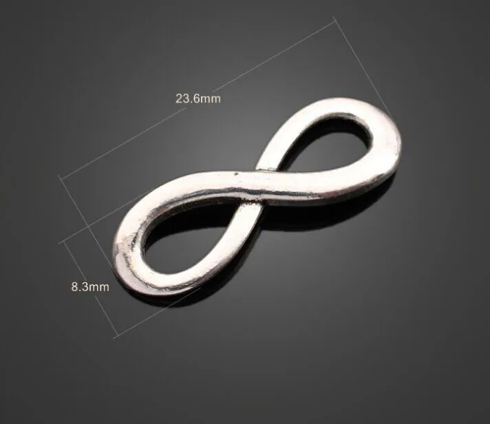 200pcs Antique Silver Alloy "8" Connector Charms Pendants-DIY Findings Bracelet Metal Fashion Bags Accessories 23.6mm X 8.3mm
200pcs Antique Silver Alloy "8" Connector Charms Pendants-DIY Findings Bracelet Metal Fashion Bags Accessories 23.6mm X 8.3mm
