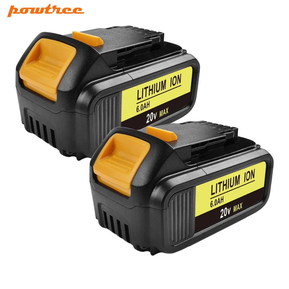 Powtree 20V 6000mAh For DeWalt DCB200 MAX Rechargeable Power Tools Battery Replacement DCB181 DCB182 DCB204 DCB101 DCF885 XR
Powtree 20V 6000mAh For DeWalt DCB200 MAX Rechargeable Power Tools Battery Replacement DCB181 DCB182 DCB204 DCB101 DCF885 XR