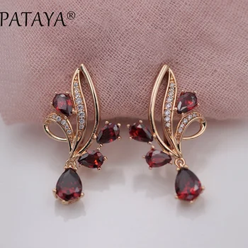 PATAYA New Arrivals Pomegranate Red Water Drop Natural Zirconia Dangle Earrings Women 585 Rose Gold Wedding Party Trendy Jewelry
PATAYA New Arrivals Pomegranate Red Water Drop Natural Zirconia Dangle Earrings Women 585 Rose Gold Wedding Party Trendy Jewelry