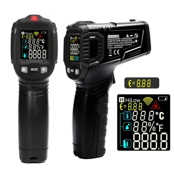 WINAPEX ET8531B/C Non-contact Infrared Thermometer Digital Laser Temperature Gun Colorful LCD Screen Pyrometer High/Low Alarm
WINAPEX ET8531B/C Non-contact Infrared Thermometer Digital Laser Temperature Gun Colorful LCD Screen Pyrometer High/Low Alarm