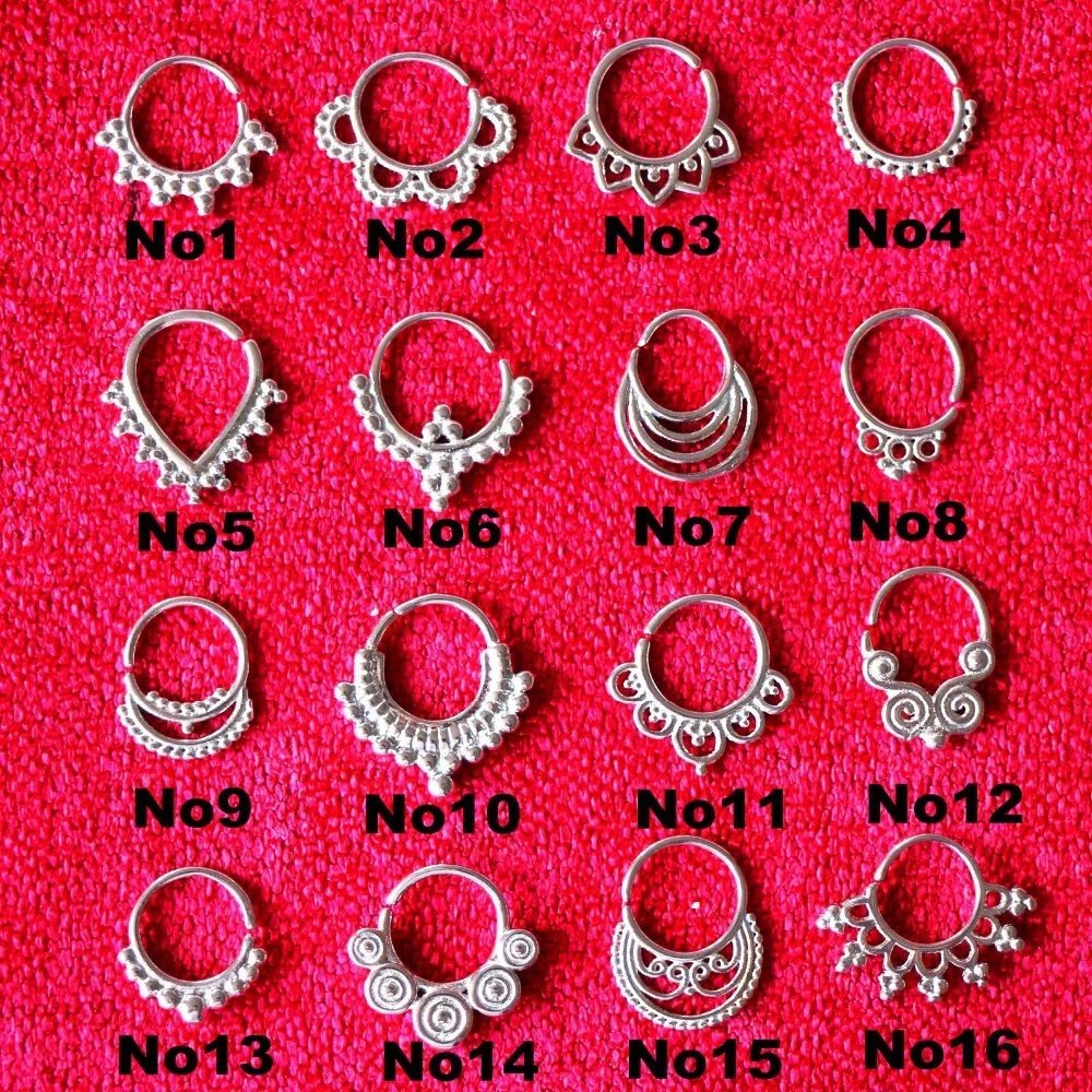 2015 New All silver indian nose piercing jewelry piercing septum real septum rings septum clickers For Pierced Nose 16G 5pcs
2015 New All silver indian nose piercing jewelry piercing septum real septum rings septum clickers For Pierced Nose 16G 5pcs