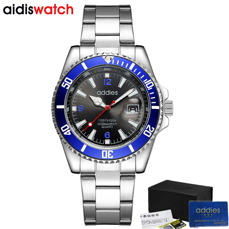 AIDIS 2018New Watches Men Luxury Brand Chronograph Men Sports Watches Waterproof Full Steel Quartz Men's Watch Relogio Masculino
AIDIS 2018New Watches Men Luxury Brand Chronograph Men Sports Watches Waterproof Full Steel Quartz Men's Watch Relogio Masculino