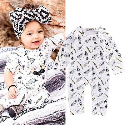 New Unisex Infant kids long sleeve Baby Girls Boys Feather Romper Jumpsuit Outfits One-pieces
New Unisex Infant kids long sleeve Baby Girls Boys Feather Romper Jumpsuit Outfits One-pieces