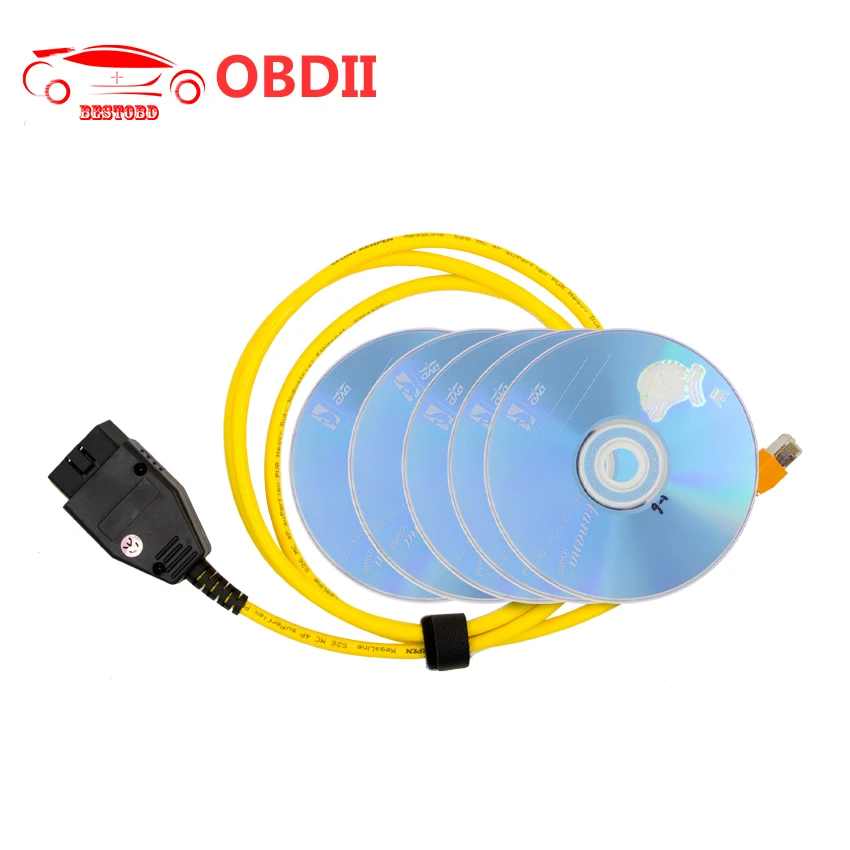 Ethernet to OBD For BMW ESYS Data Cable ENET OBDII Interface E-SYS Coding Cable for F-series Hidden ENET Data
Ethernet to OBD For BMW ESYS Data Cable ENET OBDII Interface E-SYS Coding Cable for F-series Hidden ENET Data