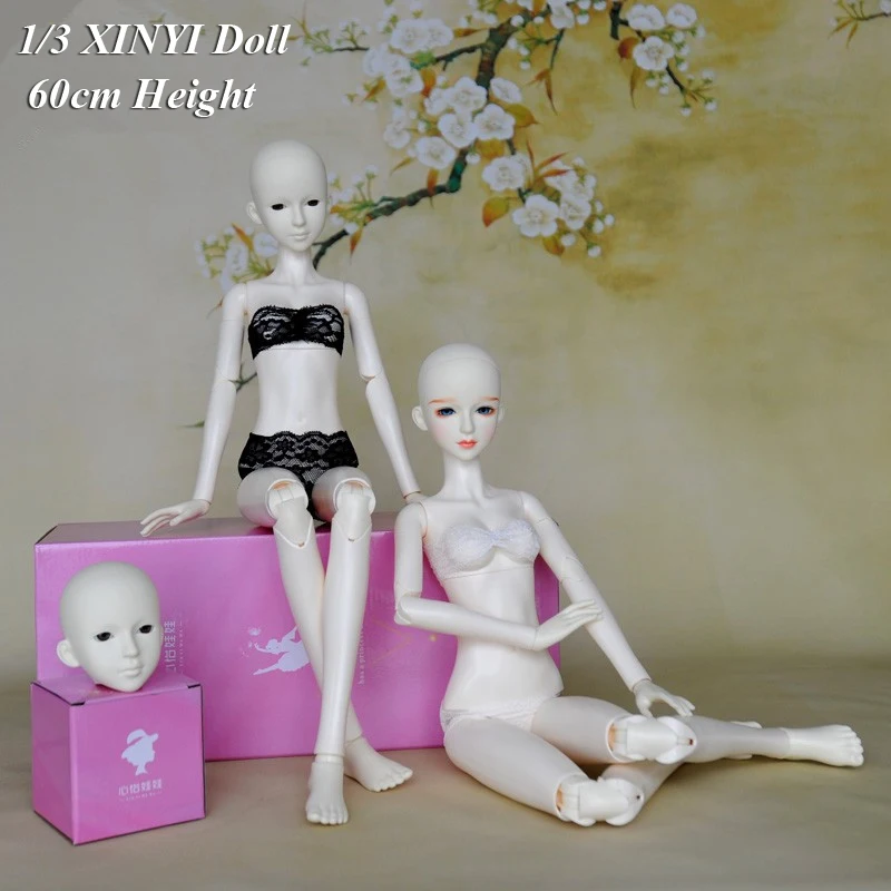 3D Eyes Nude Naked 1/3 XINYI Doll 60cm / Original Doll body Double Knee Elbow Joint / Make up Head DIY For Cosplay BJD Doll
3D Eyes Nude Naked 1/3 XINYI Doll 60cm / Original Doll body Double Knee Elbow Joint / Make up Head DIY For Cosplay BJD Doll