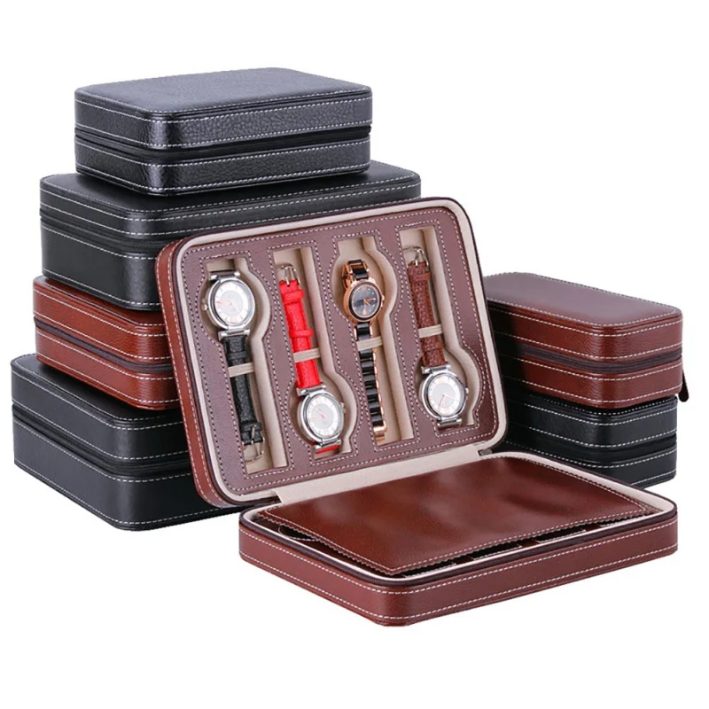 2 4 8 Slot / Grid PU Leather Watch Box Storage Showing Watches Display Storage Box Tray Zippere Jewelry Watch Collector Case H6
2 4 8 Slot / Grid PU Leather Watch Box Storage Showing Watches Display Storage Box Tray Zippere Jewelry Watch Collector Case H6