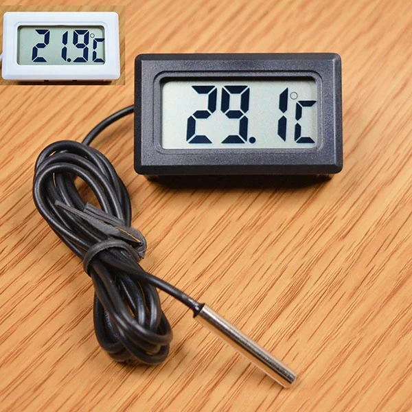 Digital Thermometer Durable Black Color Refrigerator Meter Digital LCD Temperature Display Probe Digital Thermometer
Digital Thermometer Durable Black Color Refrigerator Meter Digital LCD Temperature Display Probe Digital Thermometer